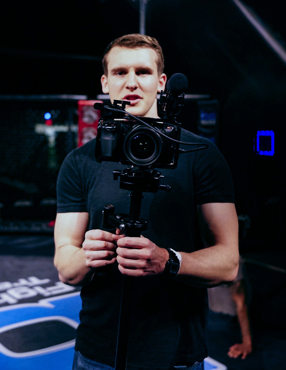 Me about to film a cage match. I promise you&rsquo;ll look better in your shots than I do in mine :)